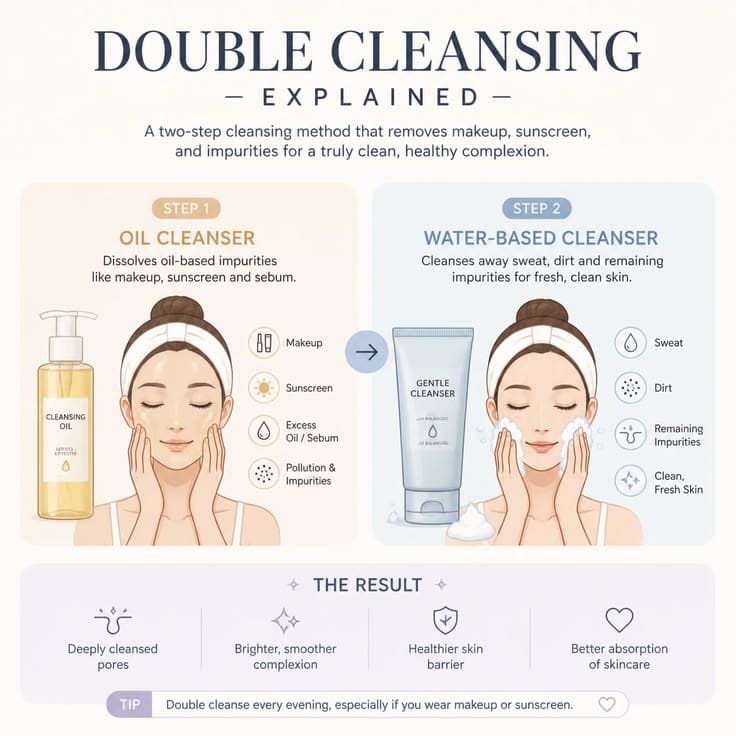 Double Cleansing 101: Why Your Skin Needs It